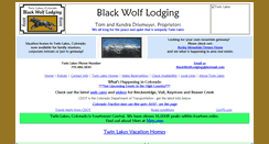 Desktop Screenshot of blackwolflodging.com