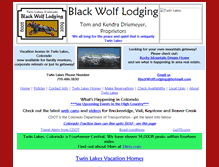Tablet Screenshot of blackwolflodging.com